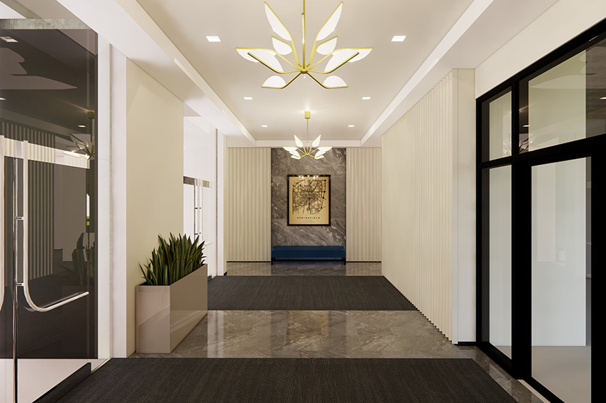 us bank building amenity renovation architecture interior design workplace