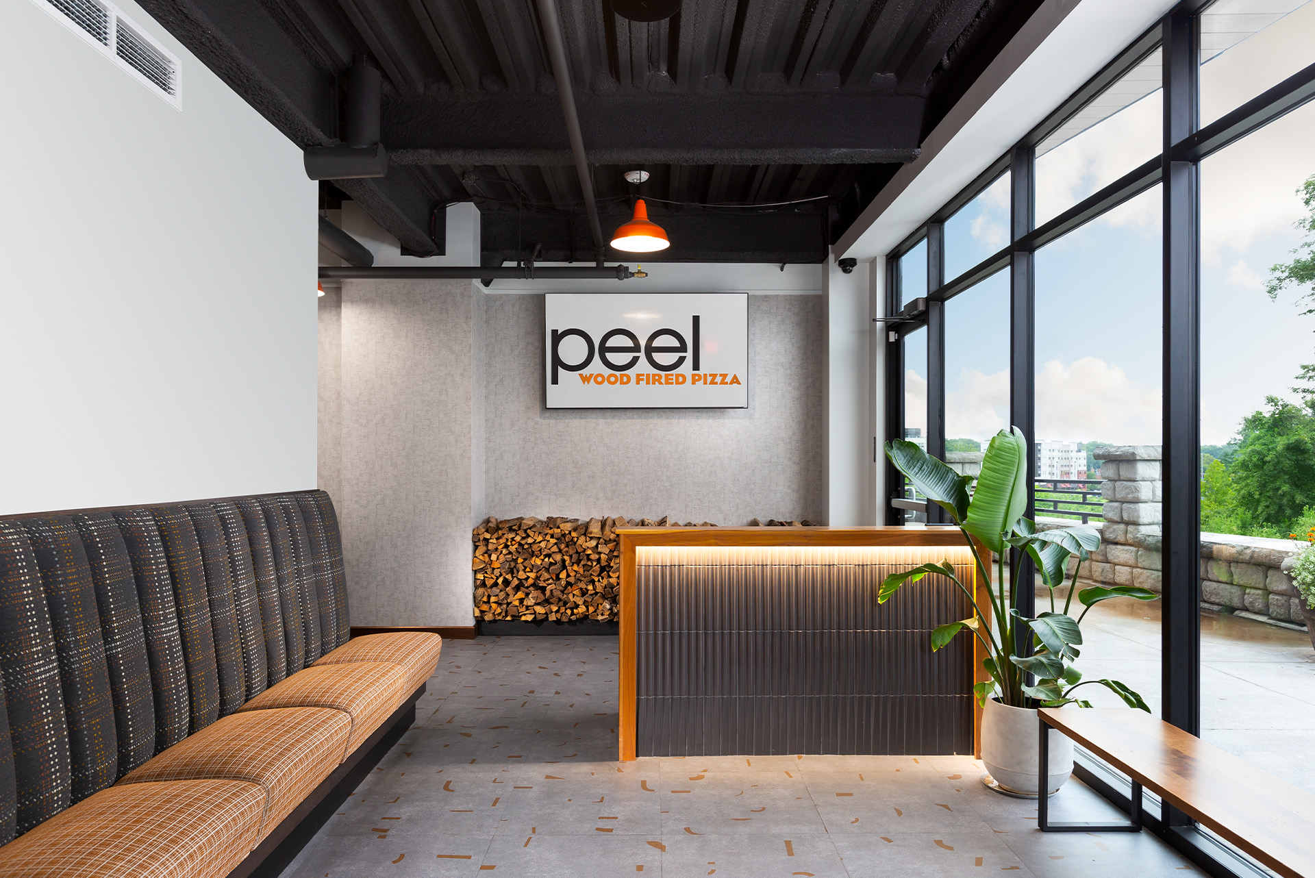 peel pizza edwardsville interior architecture interior design retail restaurant