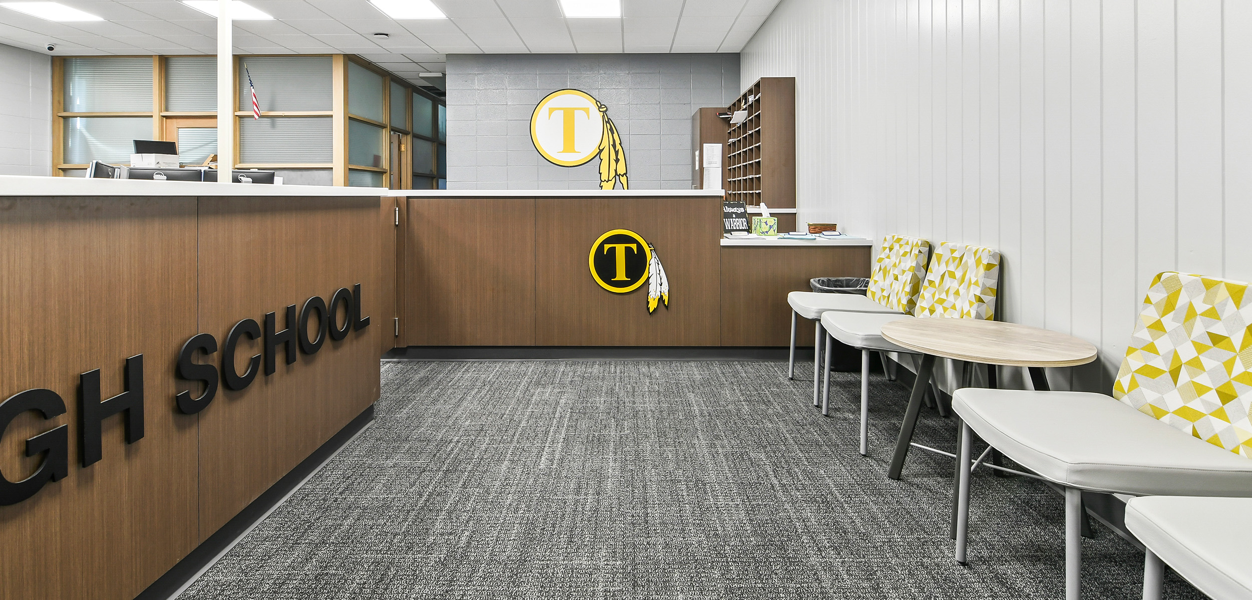 tuscola high school architecture interior design branding environmental graphics education